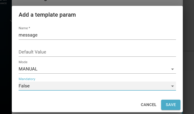 Web Action Use Case Template Params