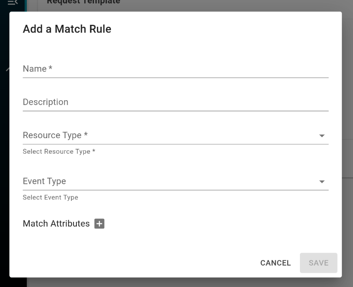 Web Hook Match Rule Config