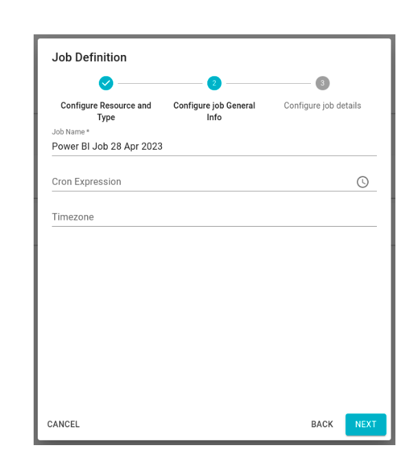 Bim Modal second step