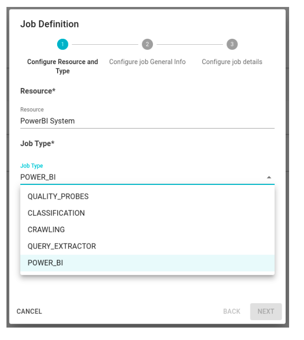 PowerBI job def