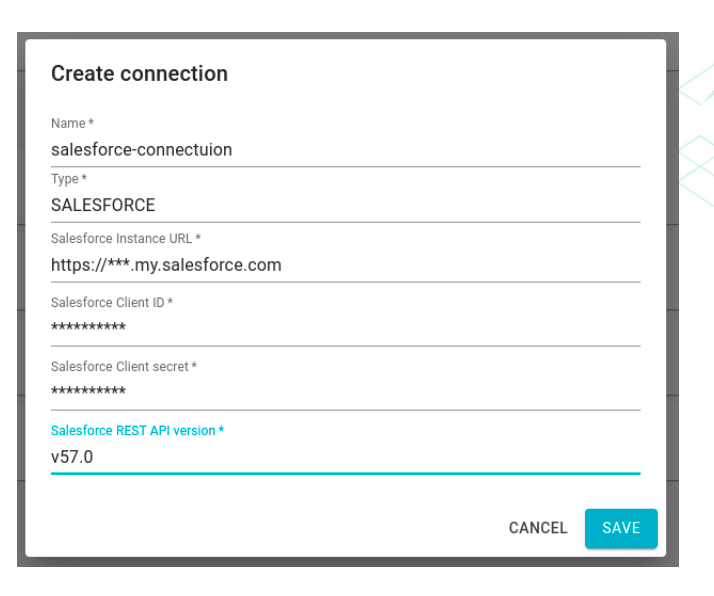 Create Connection Salesforce