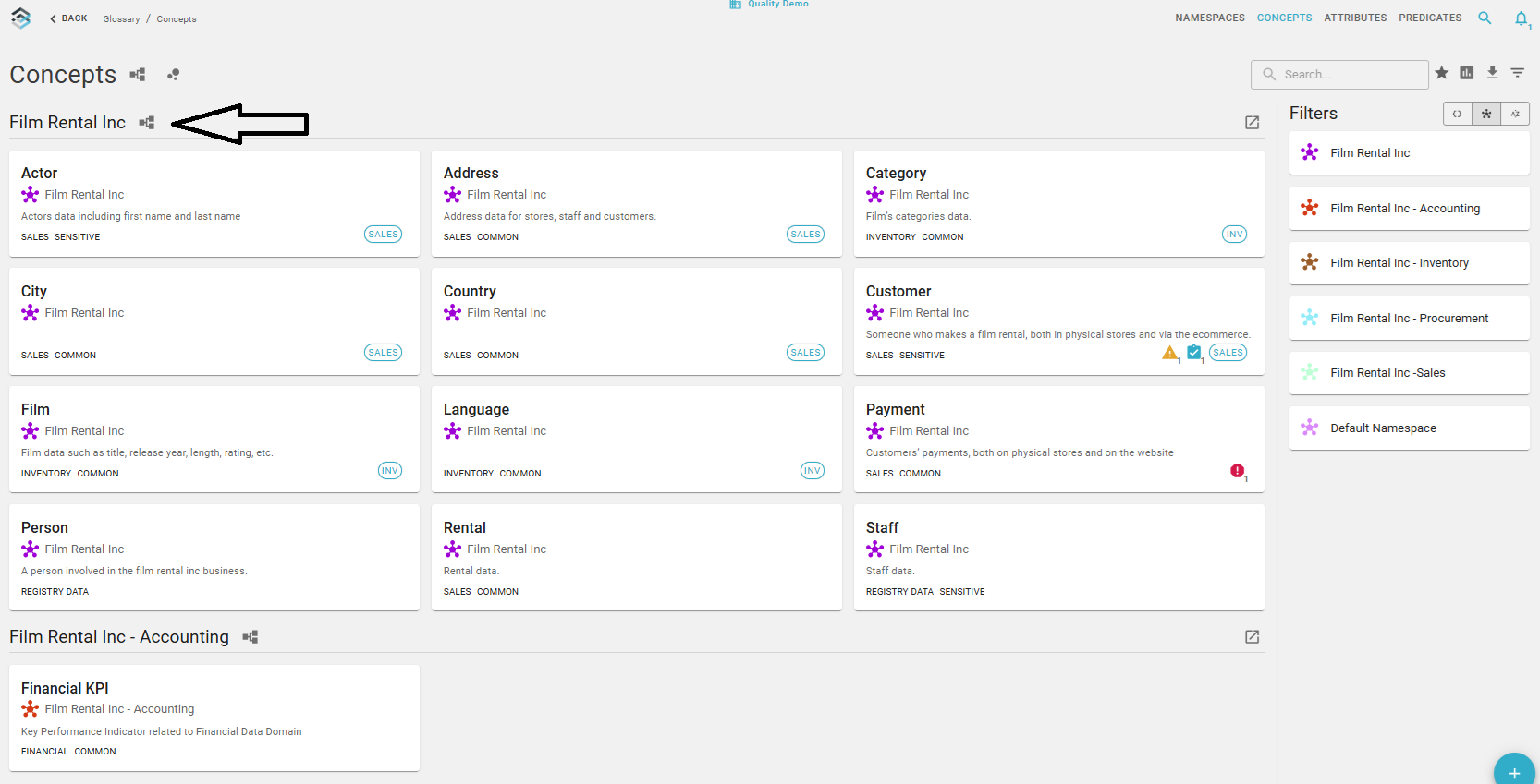 Namespace Quick Graph Button