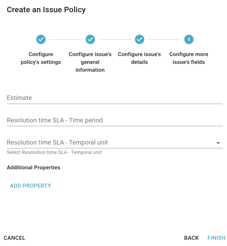 Issue Policies creation step 4