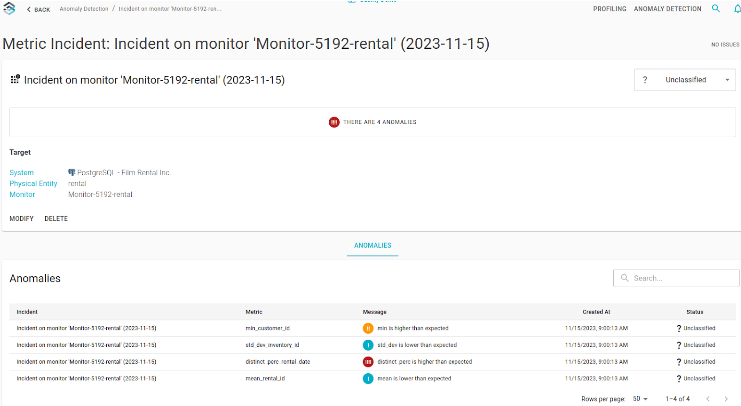 Incident Detail Page