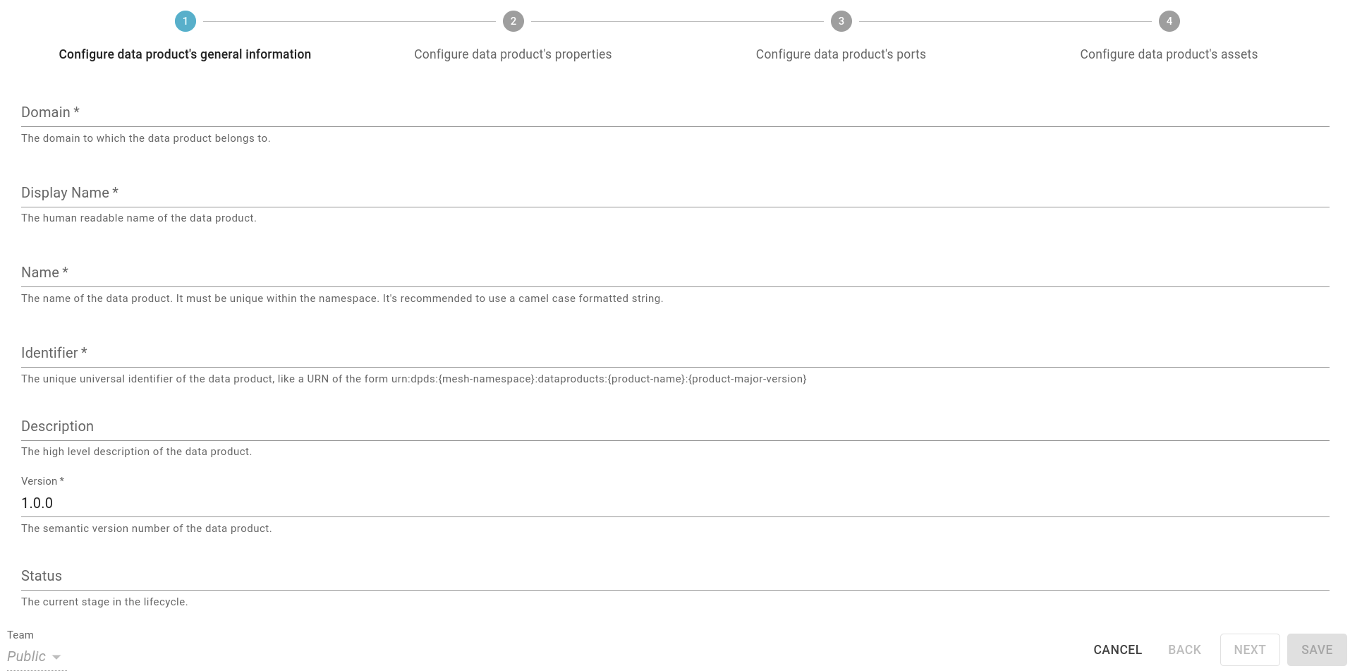 Data Product Modal