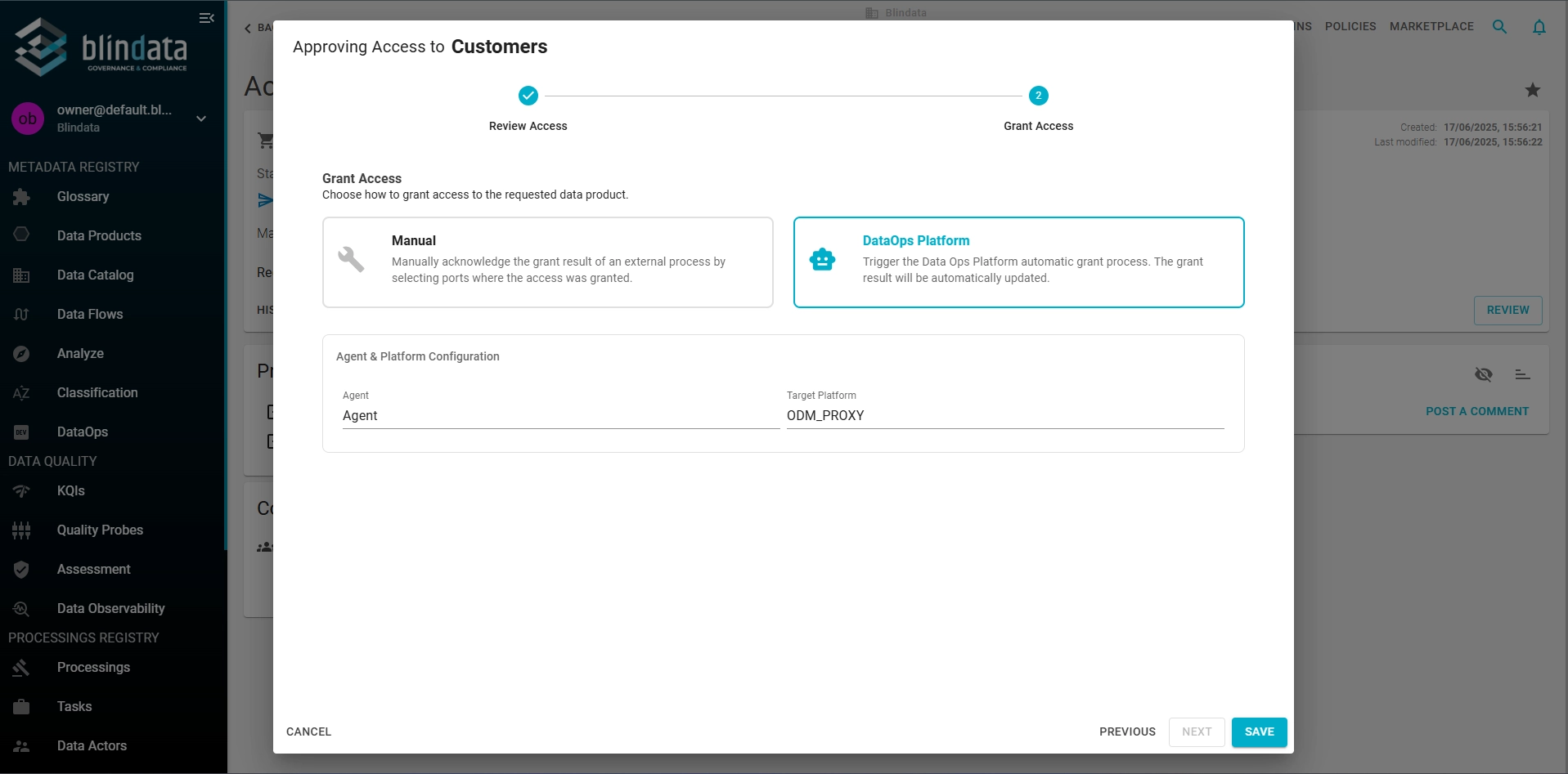 Platform Grant Access