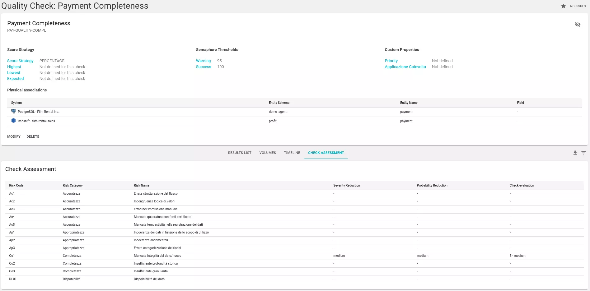 Quality Assessment Intagration with Data Quality Module