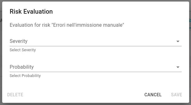 Inherent Risk Evaluation Form