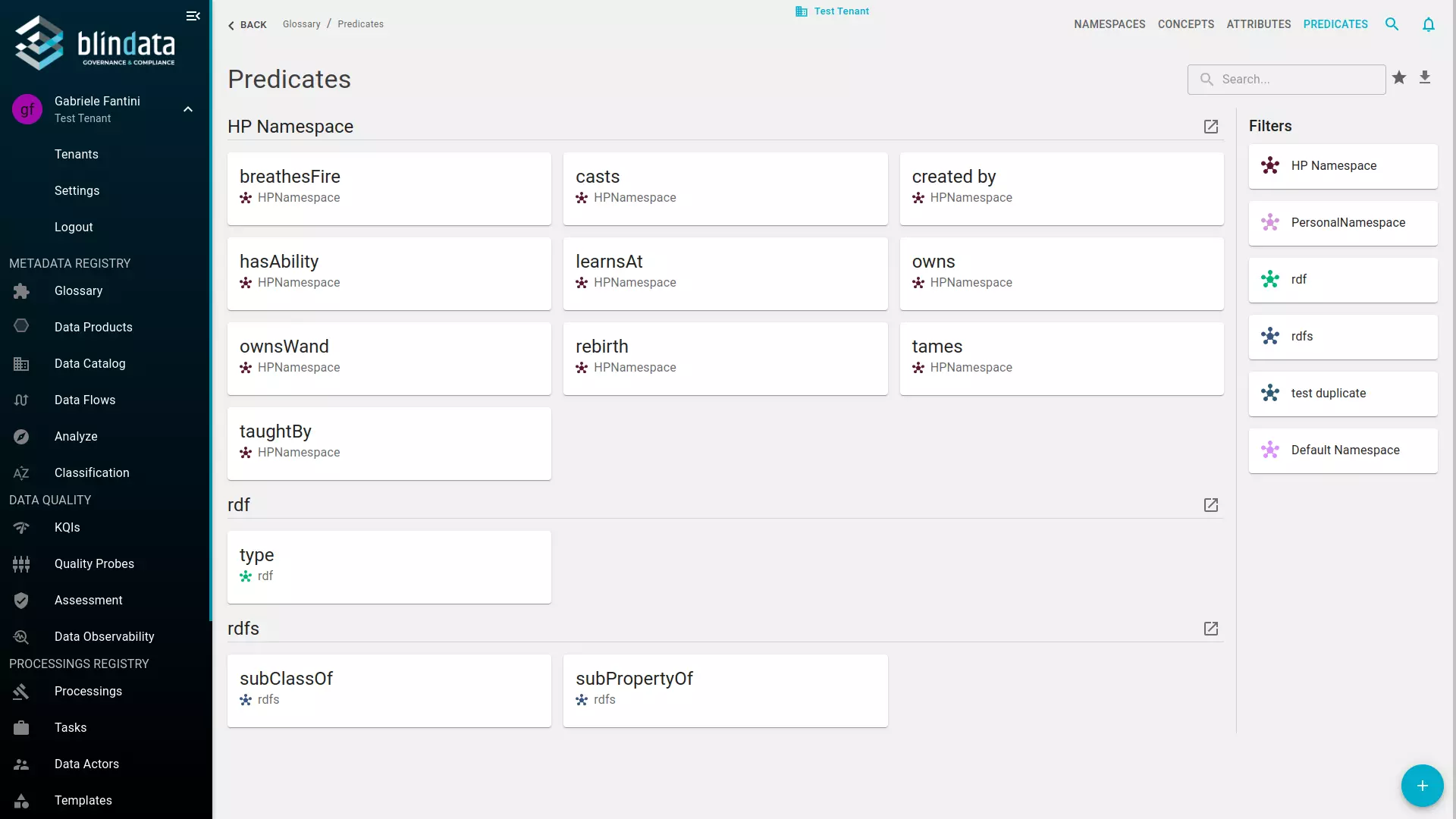 How to export Predicates in CSV